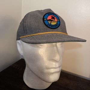 NEFF Snapback hat in Grey and green bill